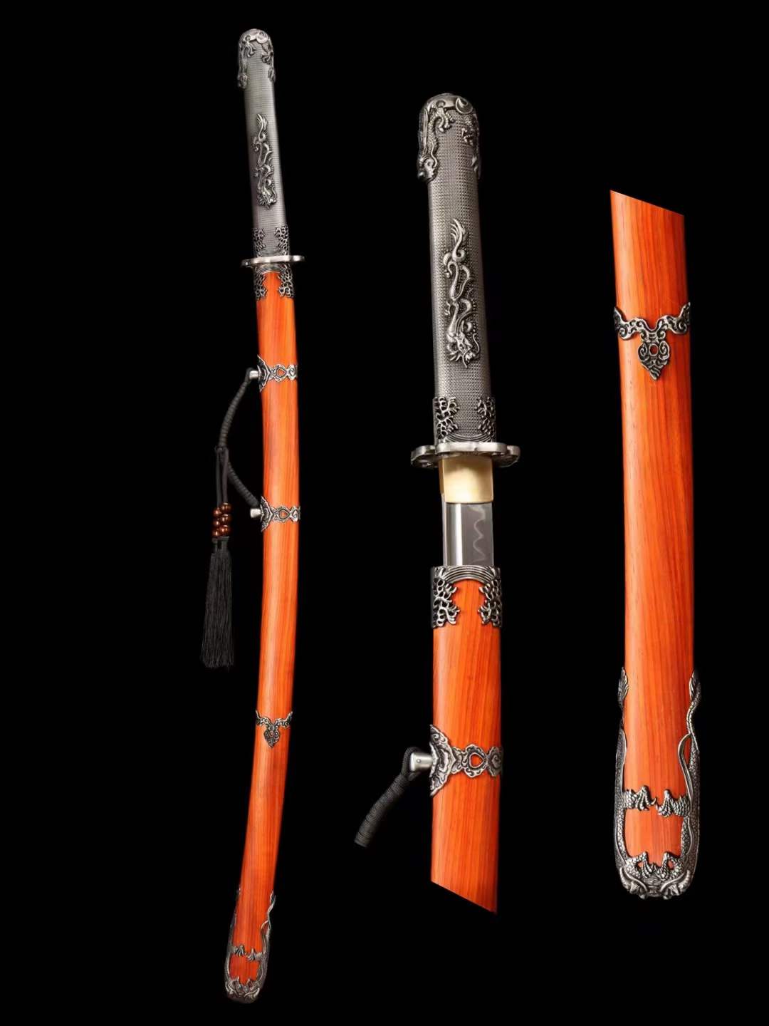 Handmade Japanese Tachi Odachi Water Dragon水龍 T10 Steel Burn Blade