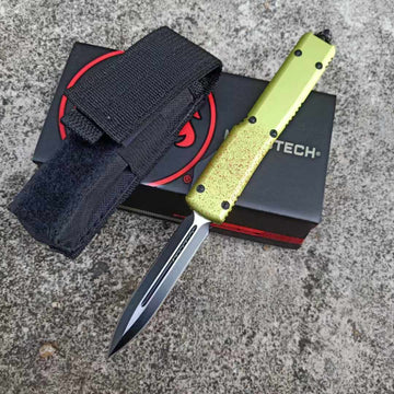 MICROTECH Zombie Tanto Knife (Black Double Edge)