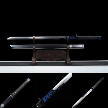 Hand Forged Anime Katana Scissor seven meets killer seven Thousand Demon Daggers