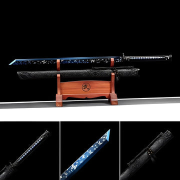 Handmade Butterfly Dance High Manganese Steel Chinese Sword With Blue Blade