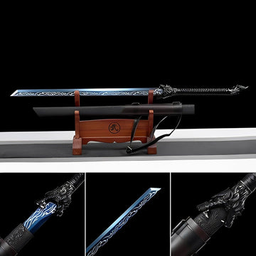 Handmade Coyote Flame High Manganese Steel Chinese Sword