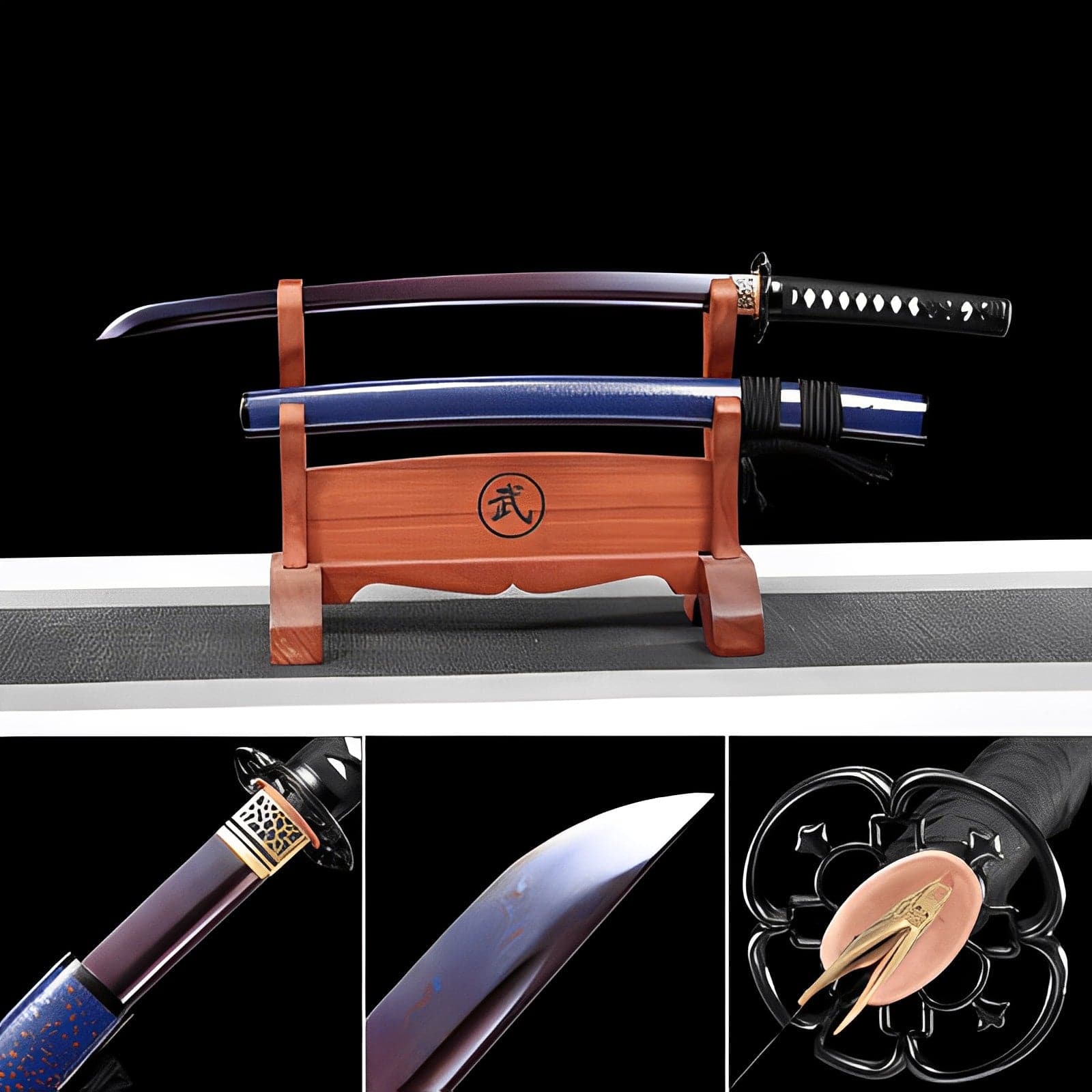 Handmade Japanese Wakizashi Vault Short Sword Damascus Steel